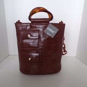 New Studio 33  OG Croc Embossed Bag